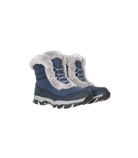 Womens/ladies ohio thermal short shaft snow boots blue Mountain Warehouse