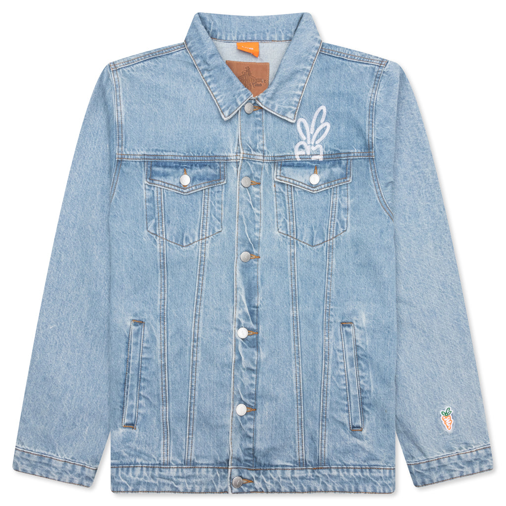 Wordmark Denim Jacket - Blue