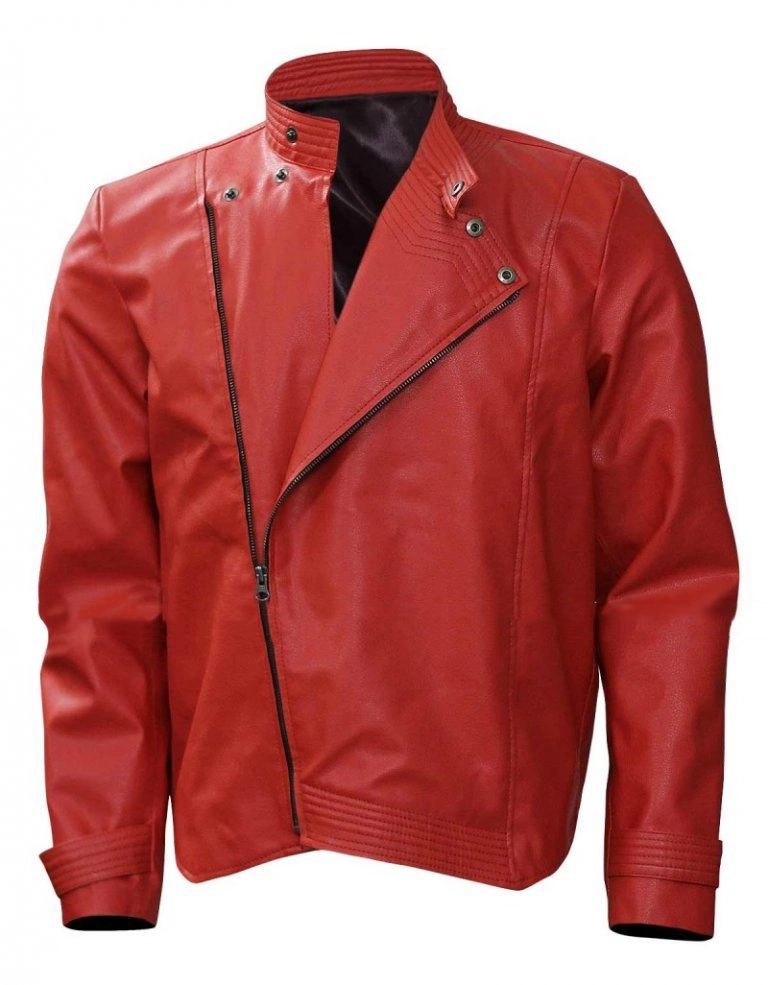 Wrestler Shinsuke Nakamura Red Leather Jacket - Famous Jackets