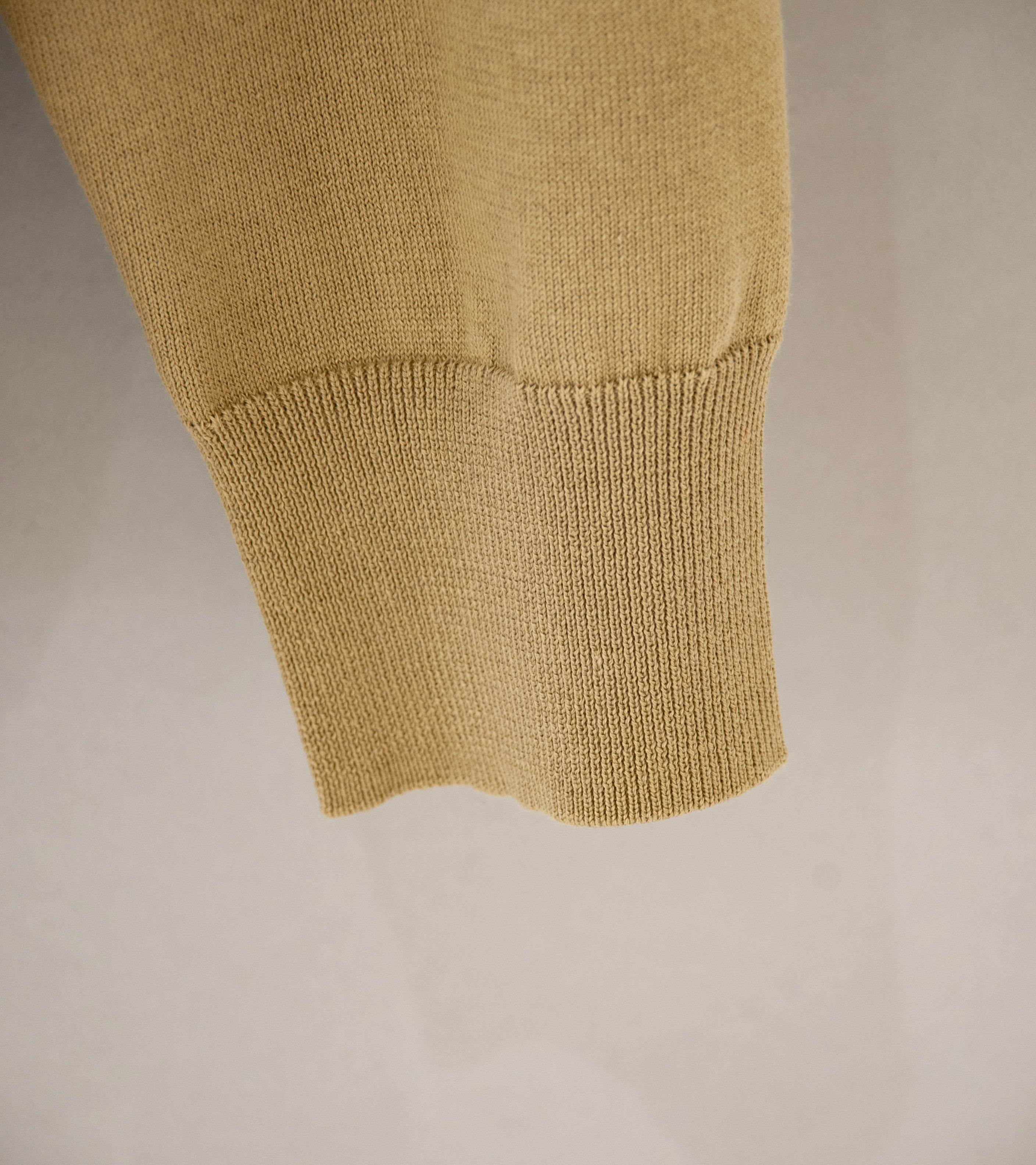 YLÈVE 'Giza Cotton Knit Pullover' (Beige)