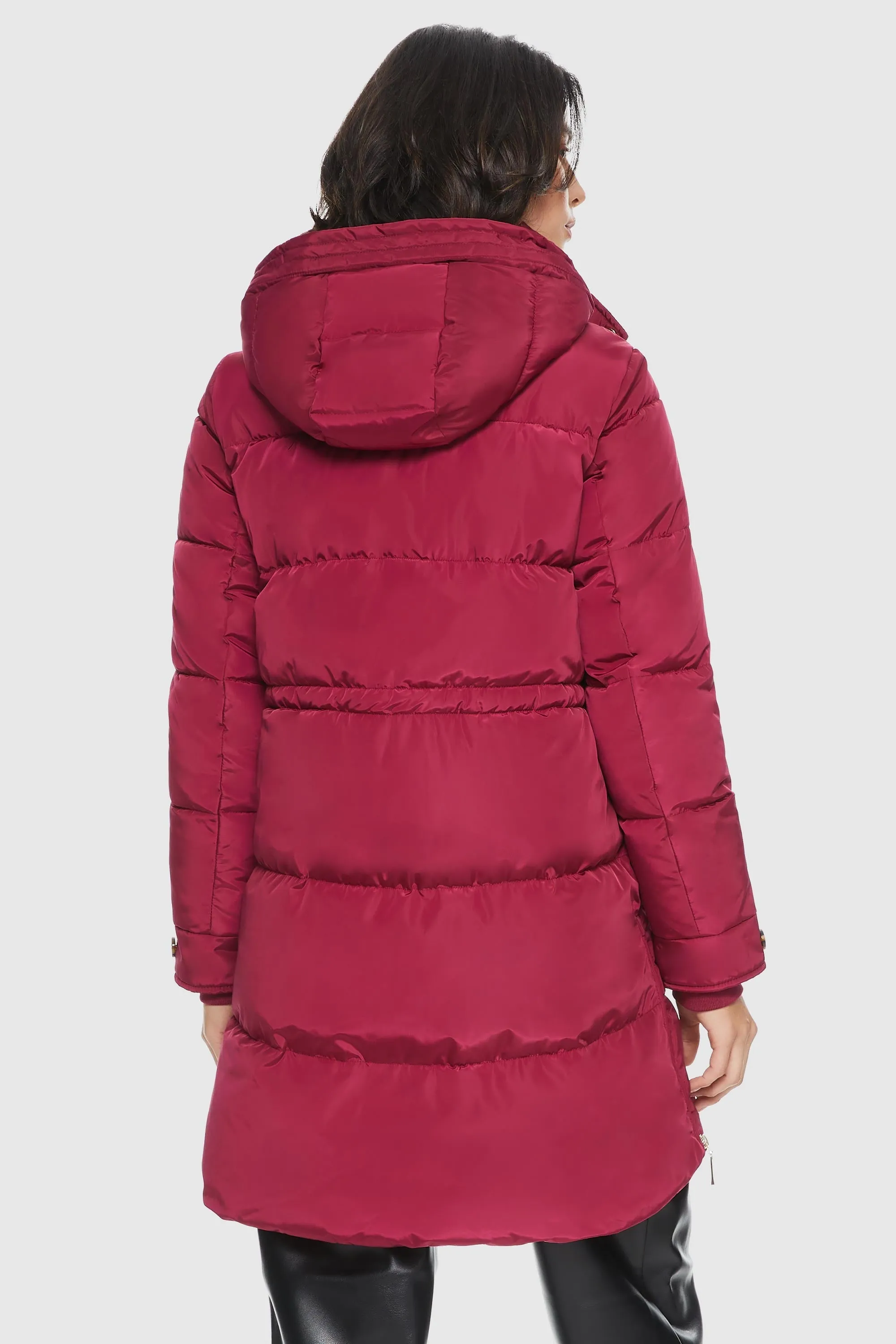 Zipper Winter Thickened Puffer Coat