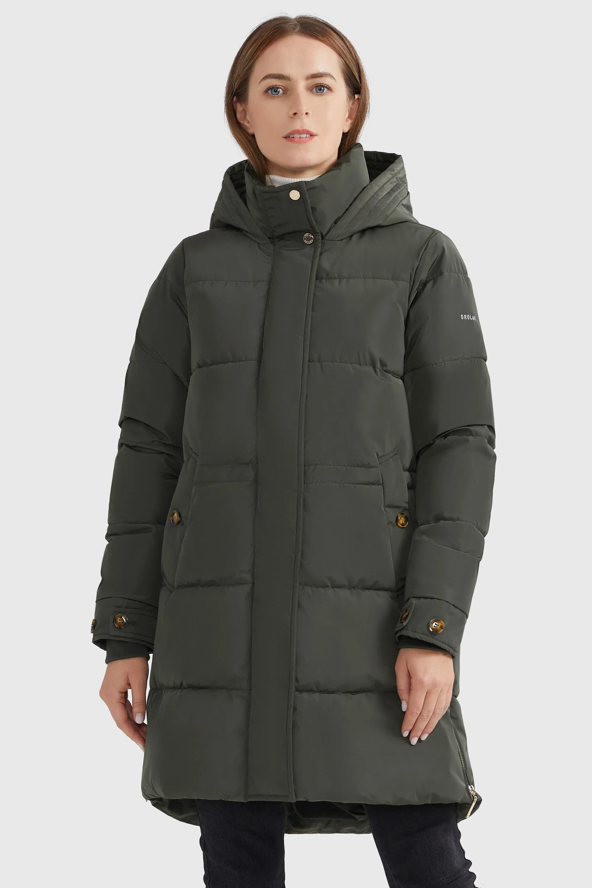 Zipper Winter Thickened Puffer Coat