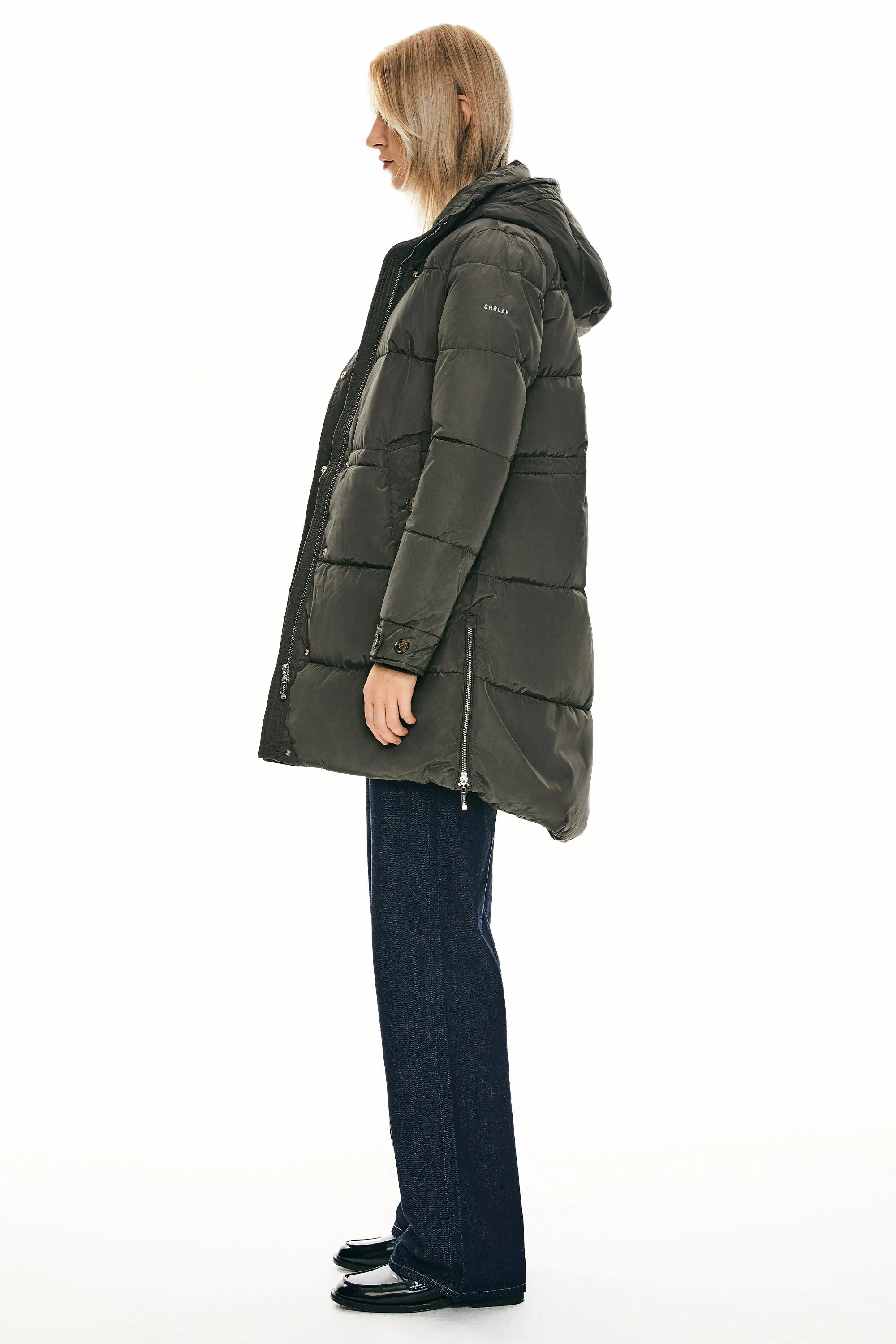 Zipper Winter Thickened Puffer Coat